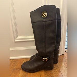Brown Tory Burch boots
